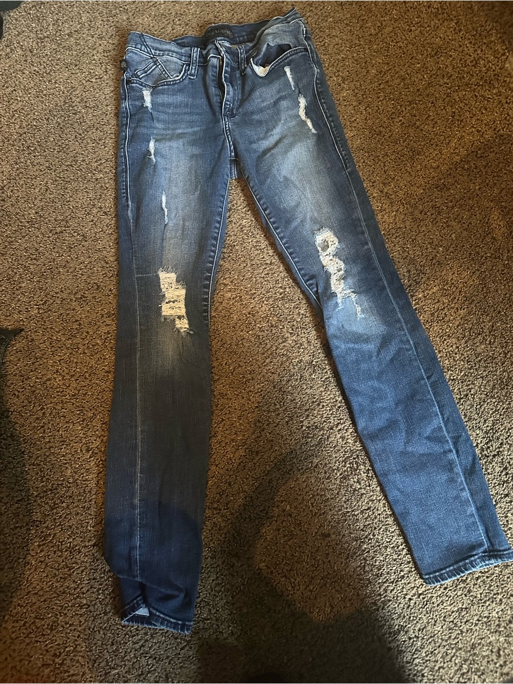 Rock & Republic Indigo Blue Jeans - Faded Wash